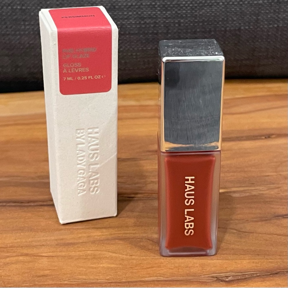 NWT HAUS LABS BY LADY GAGA PhD Hybrid Lip Glaze Full Size 7 ml - Persimmon